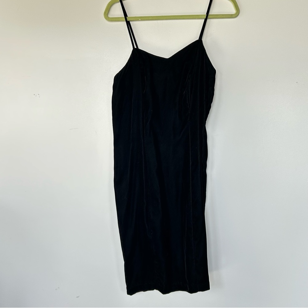 Vintage Janis San Francisco black velvet dress